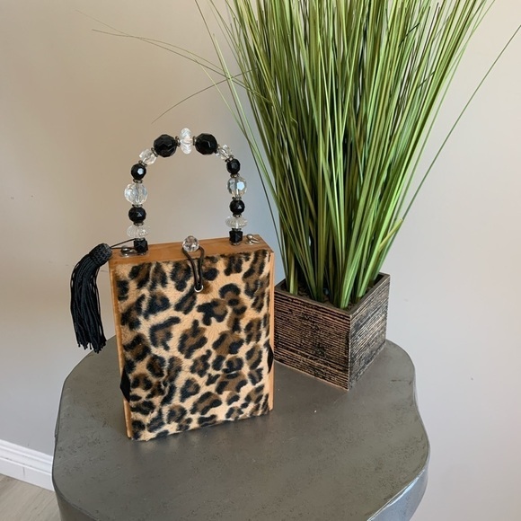 Vintage Leopard Cigar Box Purse - Picture 1 of 7